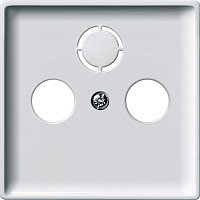 Лицевая панель Schneider Electric Merten Antique для 3-м. розетки TV+R+SAT белый